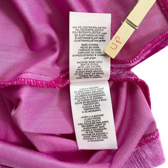 Ellen Tracy Shirt Womens Small Blouse Pink Velour/Velvet Flutter Sleeve Studded - Picture 8 of 10